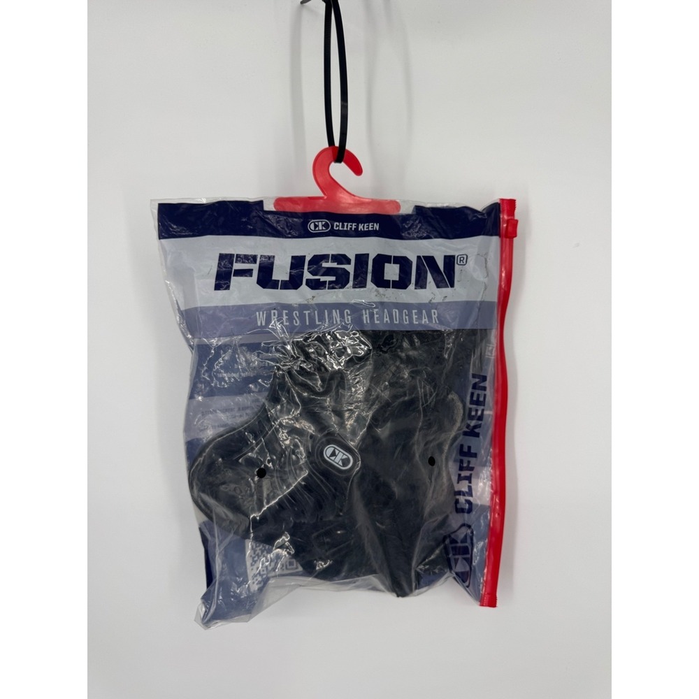 New Cliff Keen Fusion Wrestling Headgear Unisex Black Face Protection